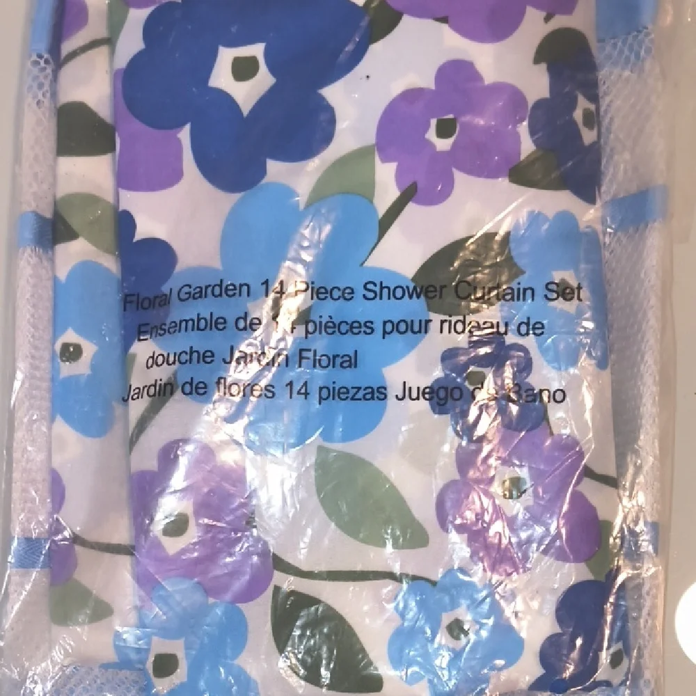 Floral Garden Shower Curtain Set